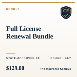General Insurance CE Course Bundle — 24 Hours