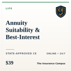 Annuity Suitability & Best-Interest Standard